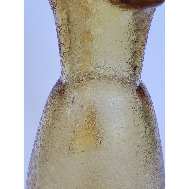 1950s Archimede Seguso Vetri d'Arte Poli Murano Glass Corroso Pitcher Jug For Sale - Image 6 of 7