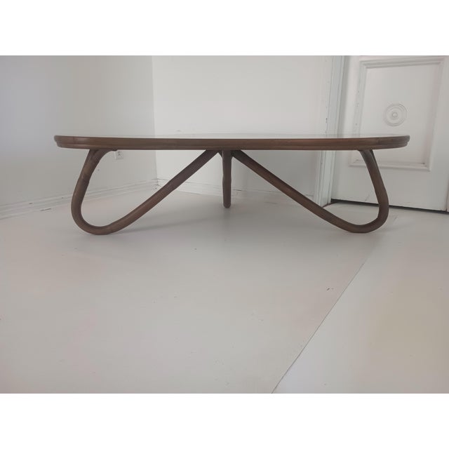 Vintage Bamboo Coffee Table For Sale - Image 12 of 13