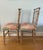 Pair of Vintage Faux Bamboo Side Chairs For Sale - Image 4 of 12