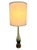 This stunning vintage Murano glass lamp features an elegant elongated teardrop silhouette crafted from beautifully smoked...