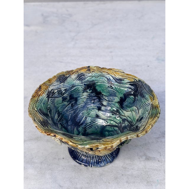 Small French Majolica Palissy Cache Pot Thomas Sergent For Sale In Austin - Image 6 of 7