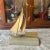 Metal 1970s Brass Sailboat Business Card Holder With Marble Base For Sale - Image 7 of 10