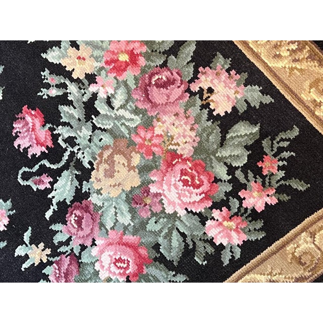 Early 20th Century Savonerie Rug Decorated with Flower Garlands, 1890s For Sale - Image 11 of 17