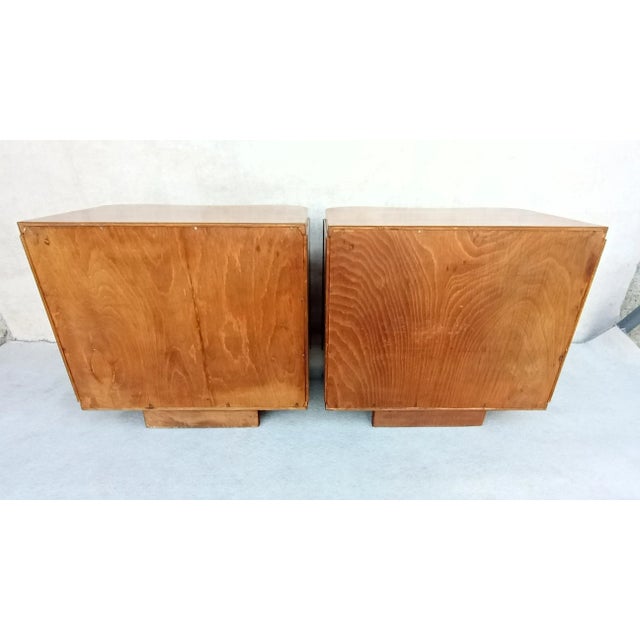 Bedside Tables by Jindrich Halabala for Up Závody, 1950s, Set of 2 For Sale - Image 16 of 18