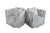 Mid-Century Modern 2 Late 20th Century Artistica Modern Grey Chenille Jacquard Fabric Ingrid Swivel Chairs II Pair For Sale - Image 3 of 18