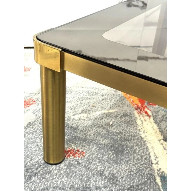 Vintage Hollywood Regency Brass Coffee Table, 1970s For Sale - Image 4 of 10