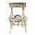 Vintage Primitive Wood Side Table For Sale