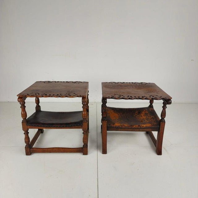 English Jacobean Monk Armchairs from F. Parker & Sons Ltd, Set of 2 For Sale - Image 6 of 17