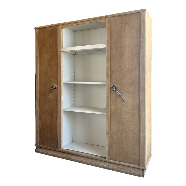 Art Deco Oak Bookcase, 1940s For Sale
