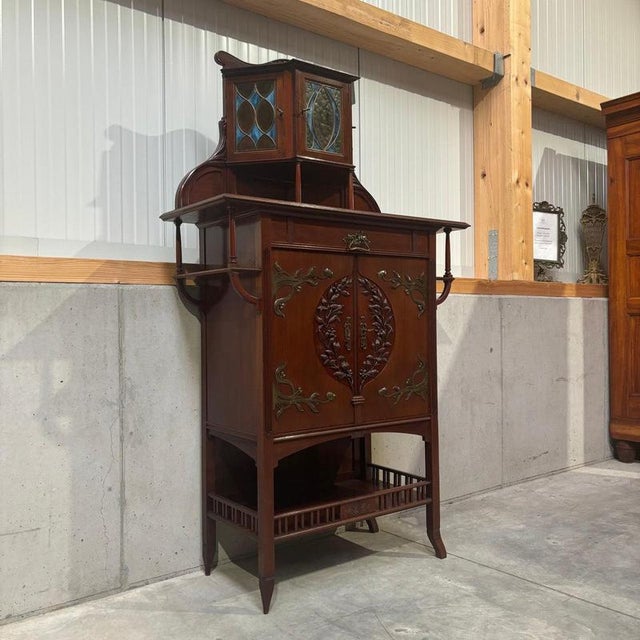 – unique find – art nouveau with asian influence – delicate & beautiful! dimensions: w: 105cm h: 187cm d: 50cm item:...