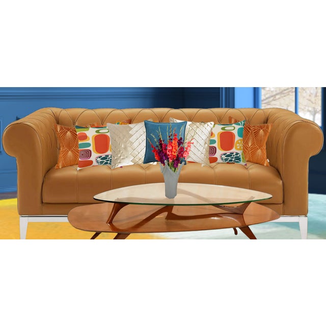 Murano Twisted Points Iridescent White Art Glass Vase For Sale - Image 17 of 18