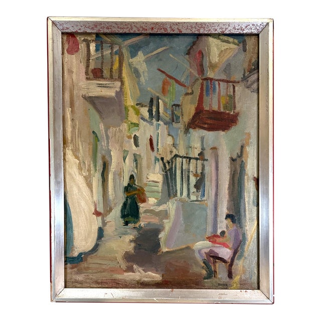 Bruno Beye, Ibiza, 1934, Double-Sided Painting For Sale