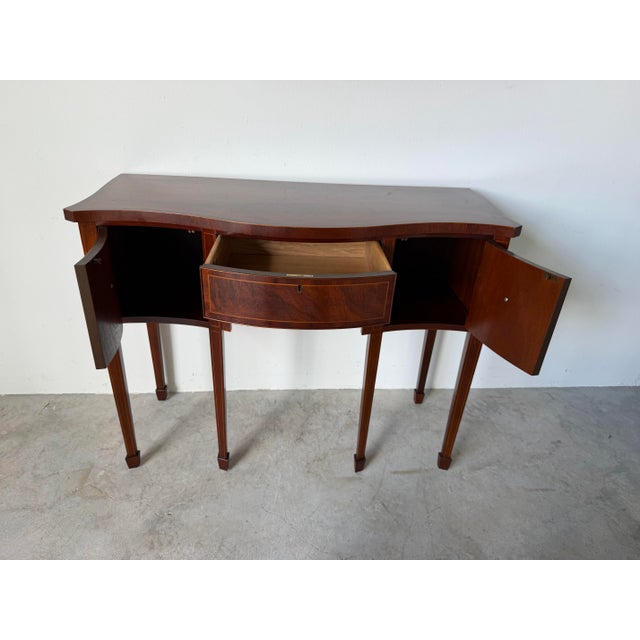Baker Historic Charleston Collection Mahogany Brandy Board / Server Console Table For Sale - Image 9 of 13