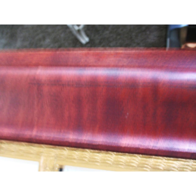 Antique French Empire Mahogany & Gold Interior Mantle Mirror For Sale - Image 11 of 12