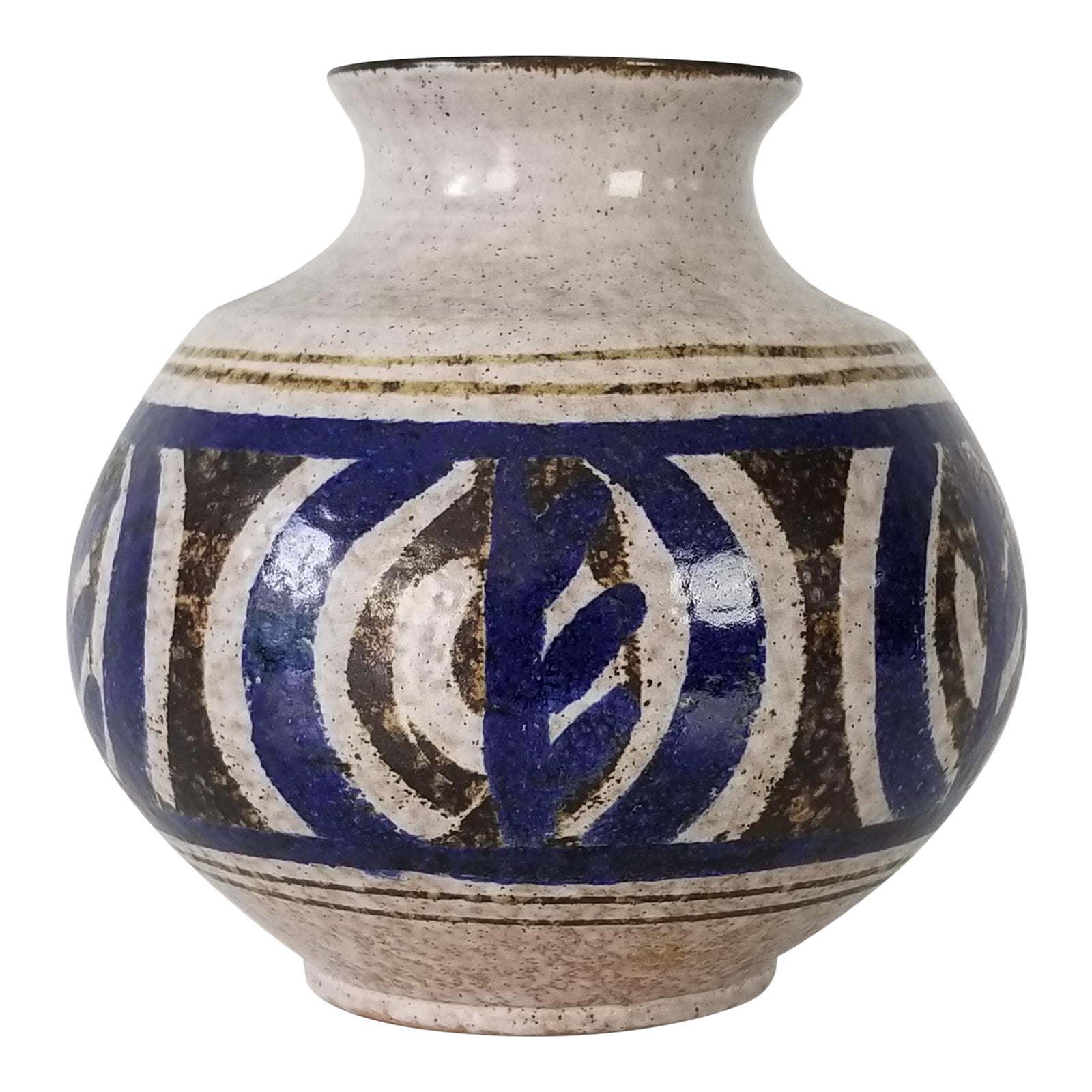 MidCentury Stoneware Pottery Vase Chairish