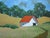 Sonoma Hillside Barn, Lynne French California landscape oil painting. The signed original painting measures 11x14 on...