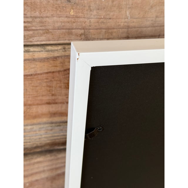 Textile Vintage Coastal Florida Handkerchief White Framed Wall Textile Art For Sale - Image 7 of 12