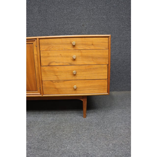 Mid 20th Century Drexel Declaration Walnut Credenza by Kipp Stewart & Stewart MacDougall For Sale - Image 5 of 14