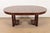 Wood Henkel Harris Empire Banded Flame Mahogany Pedestal Extension Dining Table, Newly Refinished For Sale - Image 7 of 14