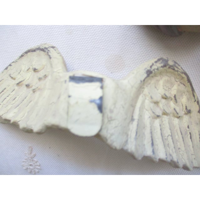 Champagne Vintage Pair of Italy Tuscan Style Hand Painted Cherubs Figures For Sale - Image 8 of 8