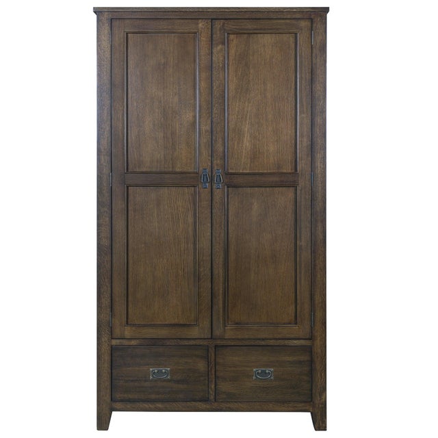 Mission 2 Door / 2 Drawer Armoire For Sale - Image 9 of 11