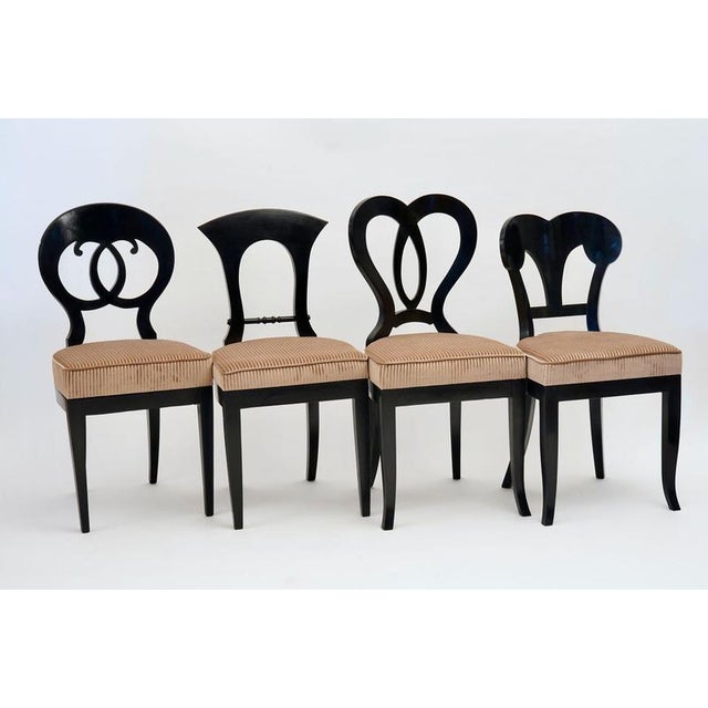 Not Yet Made - Made To Order Biedermeier Ebonized Dining Chairs, Set of 8 For Sale - Image 5 of 18