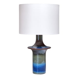 Table Lamp in Gradient Glazed Ceramic by Einar Johansen for Søholm, Denmark, 1960s For Sale