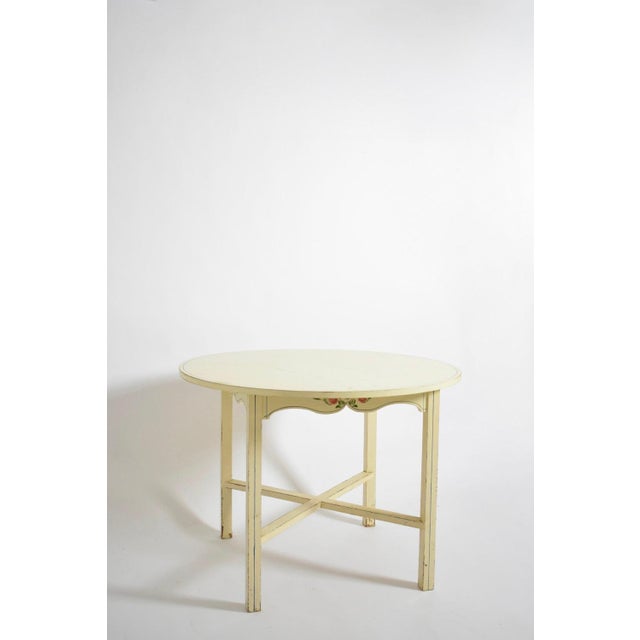 Round white table from Alentejo Height: 75 cm - 29.53 in Diameter: 110 cm - 43.31 in