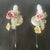 Metal Vintage Wall Lamp with Floral Porcelain Elements, 1960s, Set of 2 For Sale - Image 7 of 18