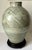 Vintage Chinoiserie Celadon Large Vase-Rosewood Pedestal Stand For Sale - Image 4 of 4