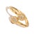 Radiant Majesty Diamond Adjustable Gold Cuff Ring, Size 8 For Sale In Miami - Image 6 of 9