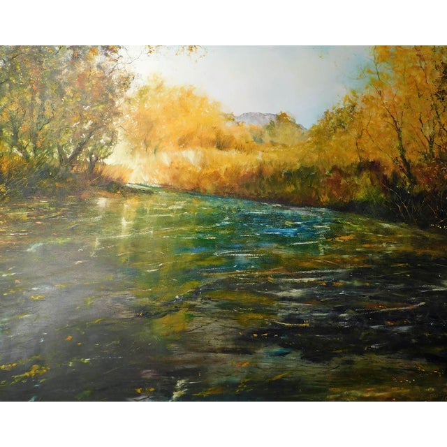 "Autumn Out West" by Dave Iles Original Oil Painting on Canvas Hand signed by the artist Art Size: 54" x 67" Image Size:...