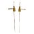 George W. Hansen 1948 Designed Wall Swing Lamps for Hinson - Pair For Sale
