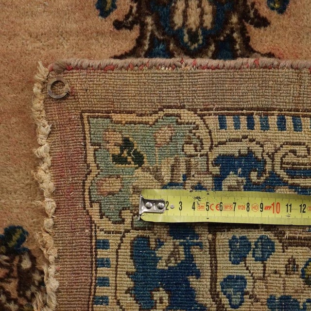 Textile Kerman Rug in Cotton Wool Thin Knot, Middle East For Sale - Image 7 of 8
