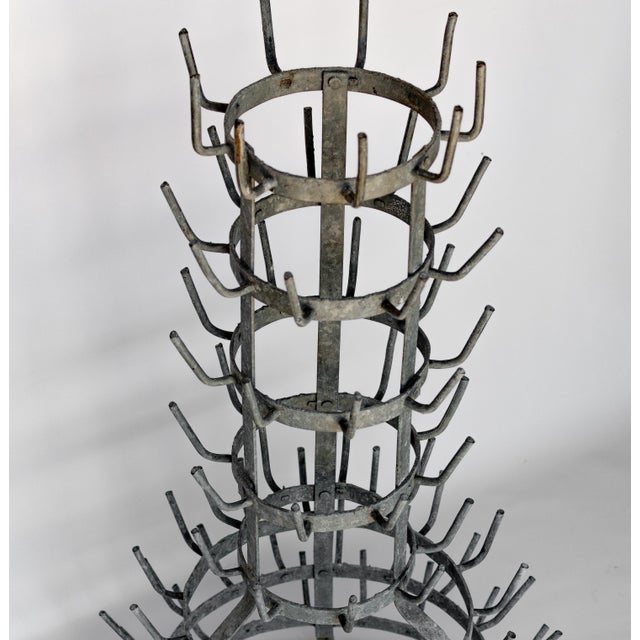 Wine Cellar Accessory Bottle Drying Rack 1970 For Sale - Image 4 of 9