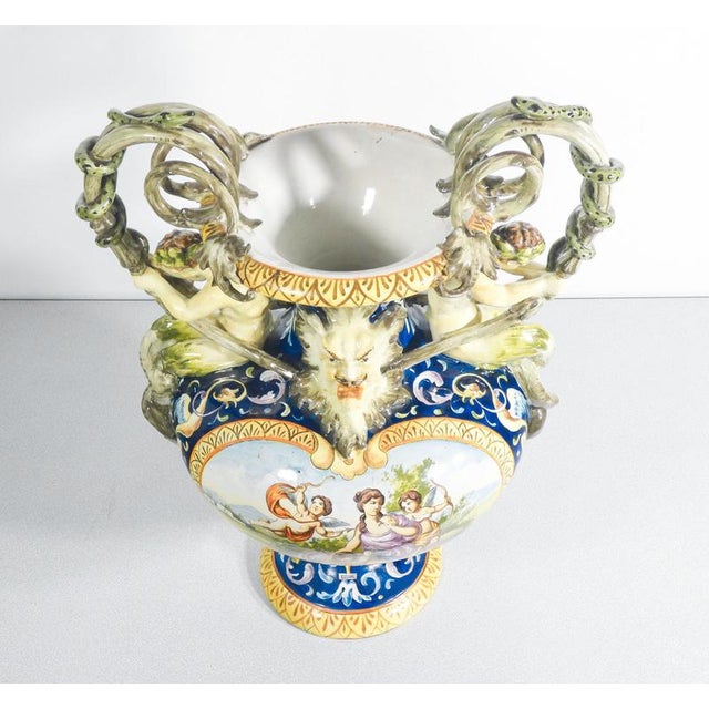 Large Triptych Vases by Richard Ginori, 1900, Set of 3 For Sale - Image 6 of 18