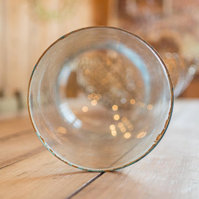 Transparent 1890's Antique Tall Display Showcase For Sale - Image 8 of 10