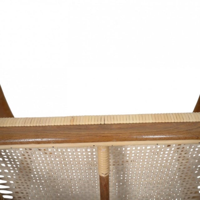 Vintage JH501 The Chair in Oak and Wicker by Hans Wegner, 1960s For Sale - Image 16 of 18