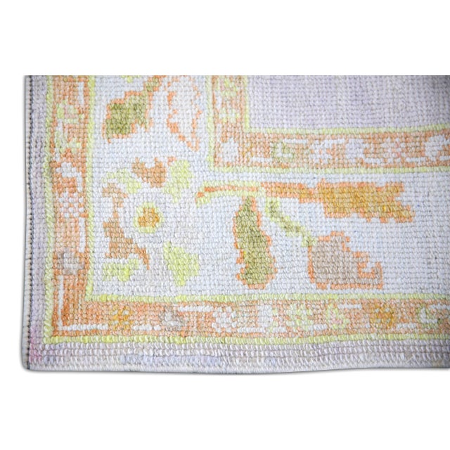 Turkish Modern Turkish Oushak Rug 3'3" x 8'1" For Sale - Image 3 of 7