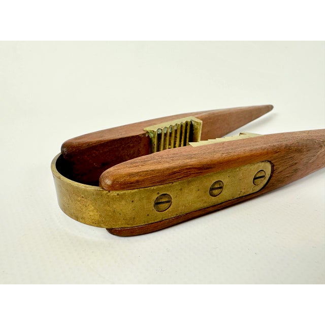 Mid-Century Modern Mid-Century Teak and Brass Nutcracker from Poul Knudsen, 1950s For Sale - Image 3 of 6