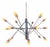 Vintage Sputnik Chrome Chandelier, 1970s For Sale
