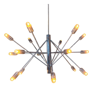 Vintage Sputnik Chrome Chandelier, 1970s