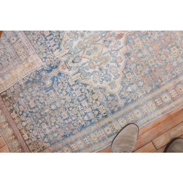 American Antique Zabihi Collection Persian Senneh Scatter Size Rug - 3'3" x 4'7" For Sale - Image 3 of 9