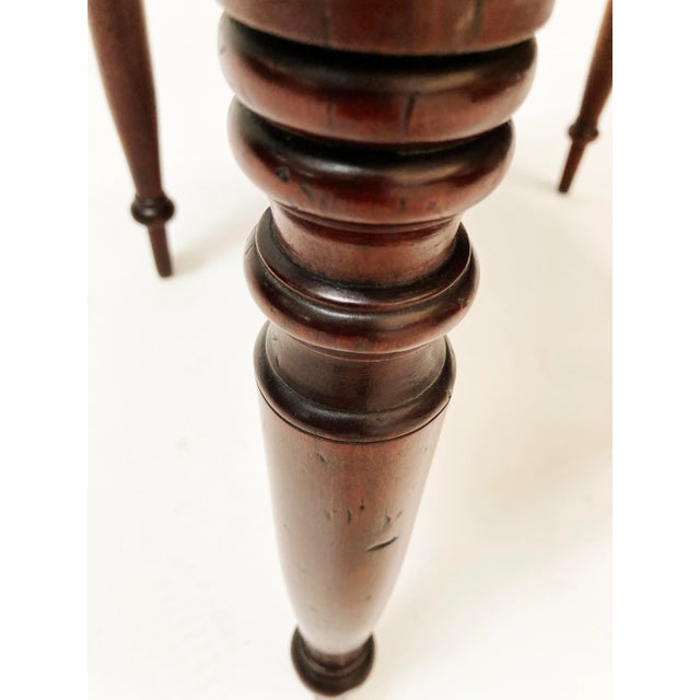 1800's American Federal Period 2 Drawer Side Table For Sale - Image 10 of 13