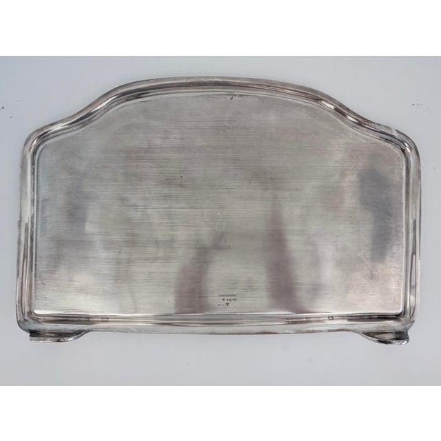 Reed and Barton Engraved Nursery Rhymes Silverplate High Chair Tray - 1939 For Sale - Image 10 of 12