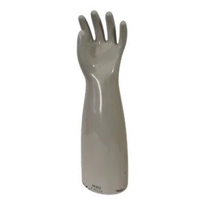 Vintage Ceramic Rubber Glove Mold - Trenton, Nj - Large Industrial Decorative Object From Commercial Factory
