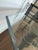 Metal Vintage Postmodern Glass & Faux-Bamboo Iron Table Set | Coffee Table + Matching Side Tables For Sale - Image 7 of 12