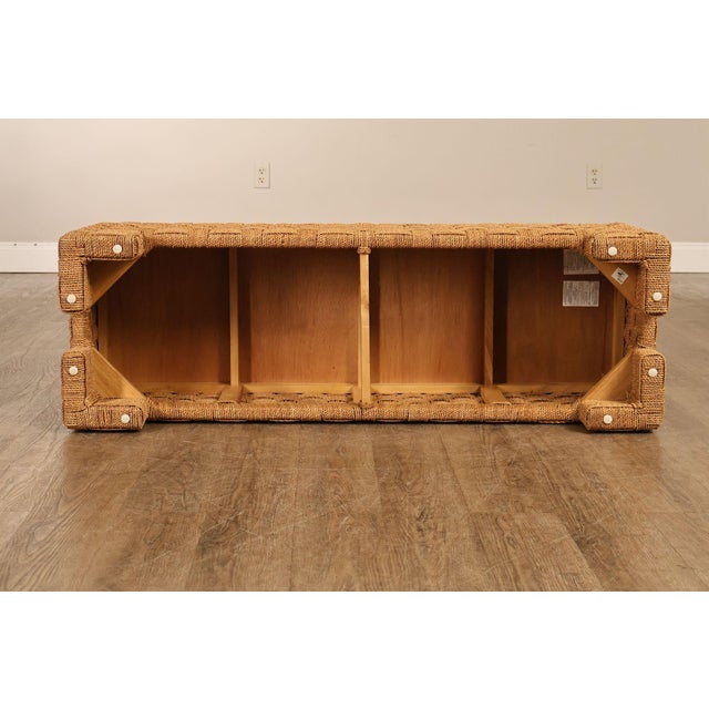 Lane Furniture Woven Rope Bench For Sale - Image 17 of 18