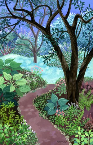 "Half Light" Contemporary Landscape Giclee Reproduction Print by Wynn Yarrow
