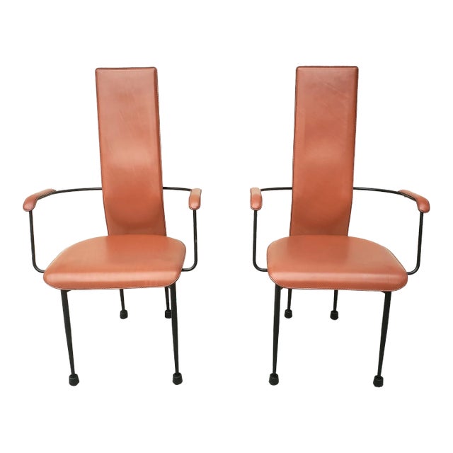 Pair of Armchairs by Giancarlo Vegni and Gianfranco Gualtierotti for Fasem, Italy, 1980s For Sale